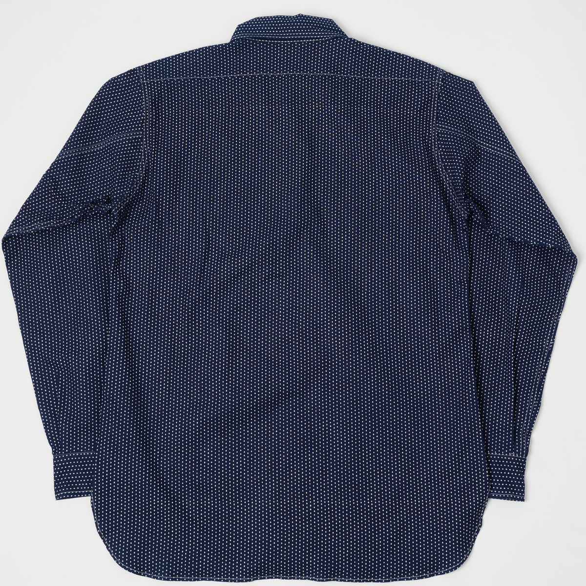 Warehouse & Co 3025 Duck Digger 'Wide Awake' Shirt - Indigo Dot