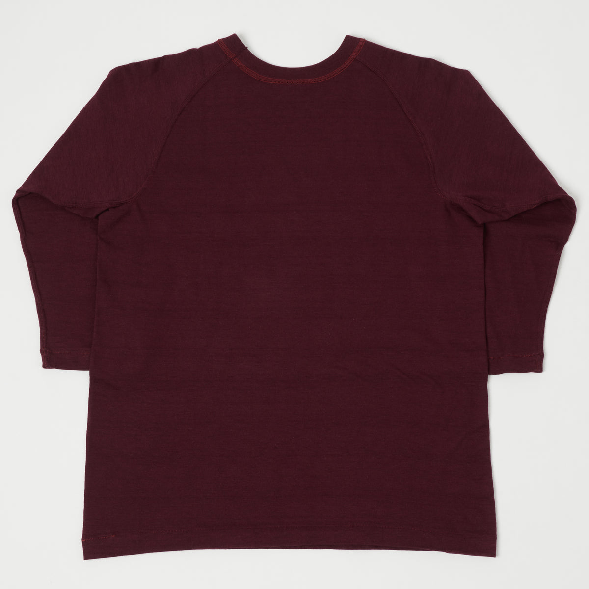 Warehouse & Co 4049 3/4 Sleeve Freedom T-Shirt - Bordeaux