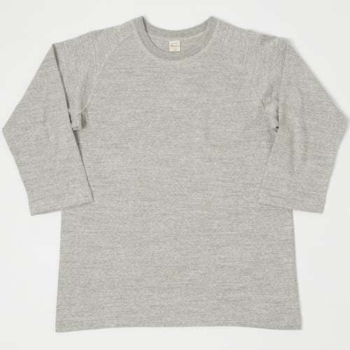 Warehouse & Co 4049 3/4 Sleeve Freedom T-Shirt - Heather Grey