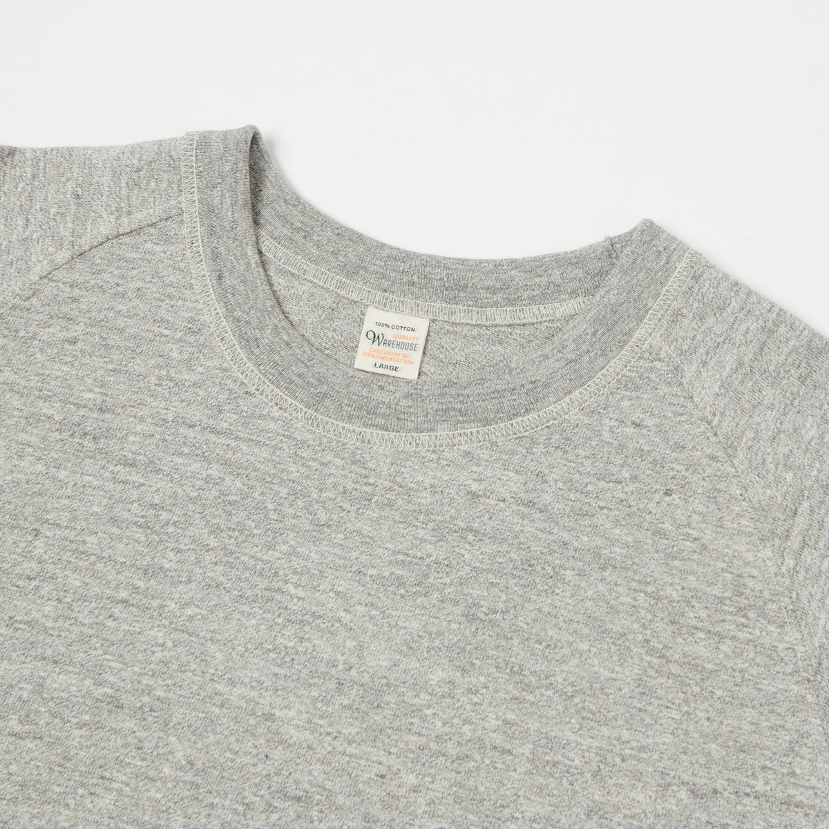 Warehouse & Co 4049 3/4 Sleeve Freedom T-Shirt - Heather Grey