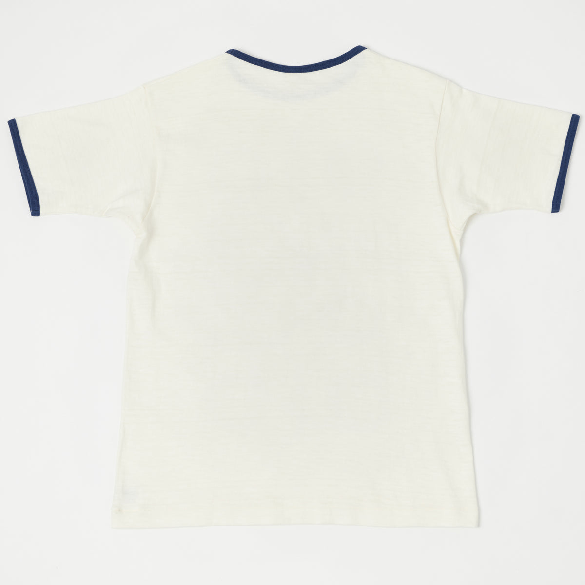 Warehouse & Co 4059 Ringer T-Shirt - Cream/Navy