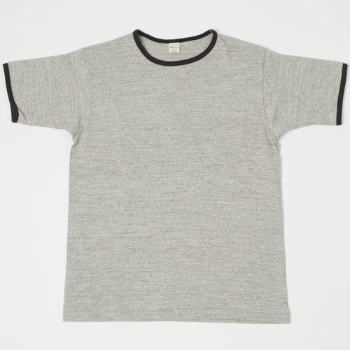 Warehouse & Co 4059 Ringer T-Shirt - Heather Grey/Ash
