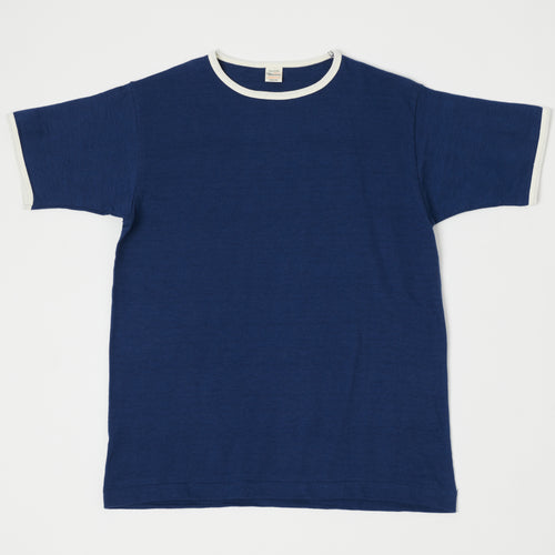 Warehouse & Co 4059 Ringer T-Shirt - Navy/Cream