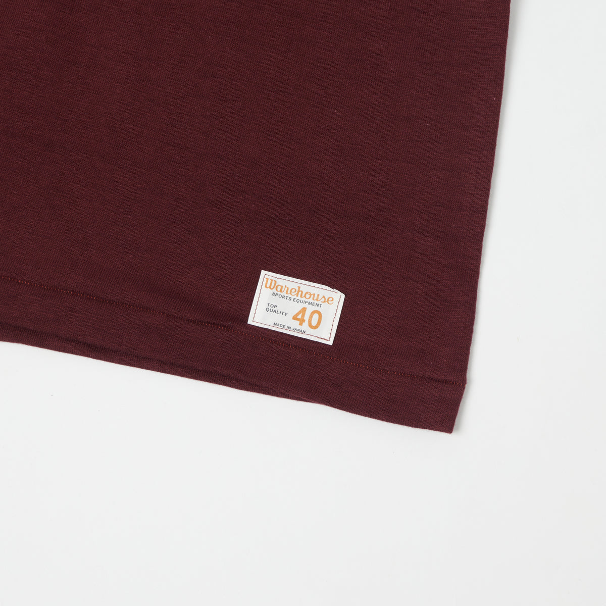 Warehouse & Co 4063 3/4 Sleeve Football T-Shirt - Bordeaux