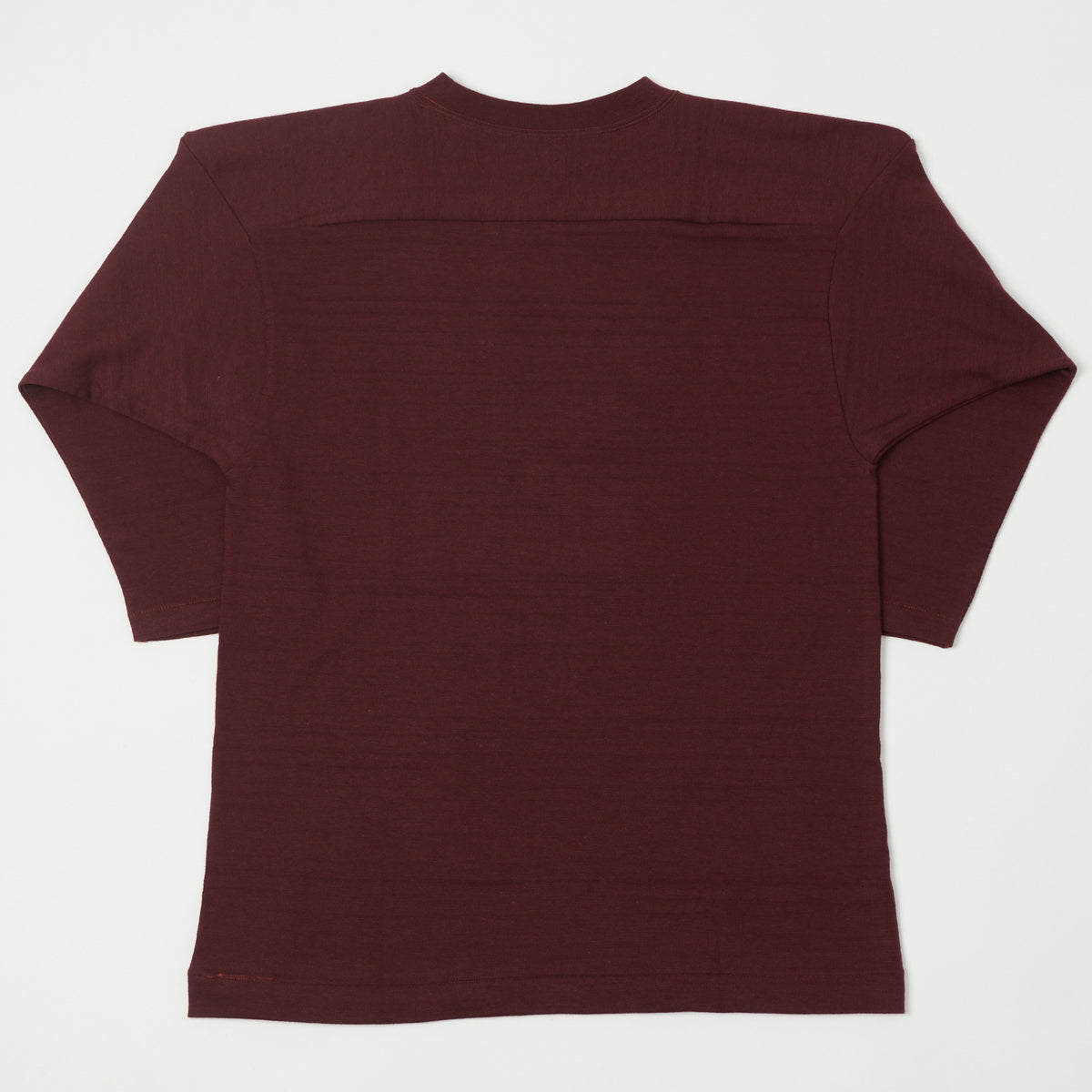 Warehouse & Co 4063 'West Lake' 3/4 Sleeve Football T-Shirt - Bordeaux