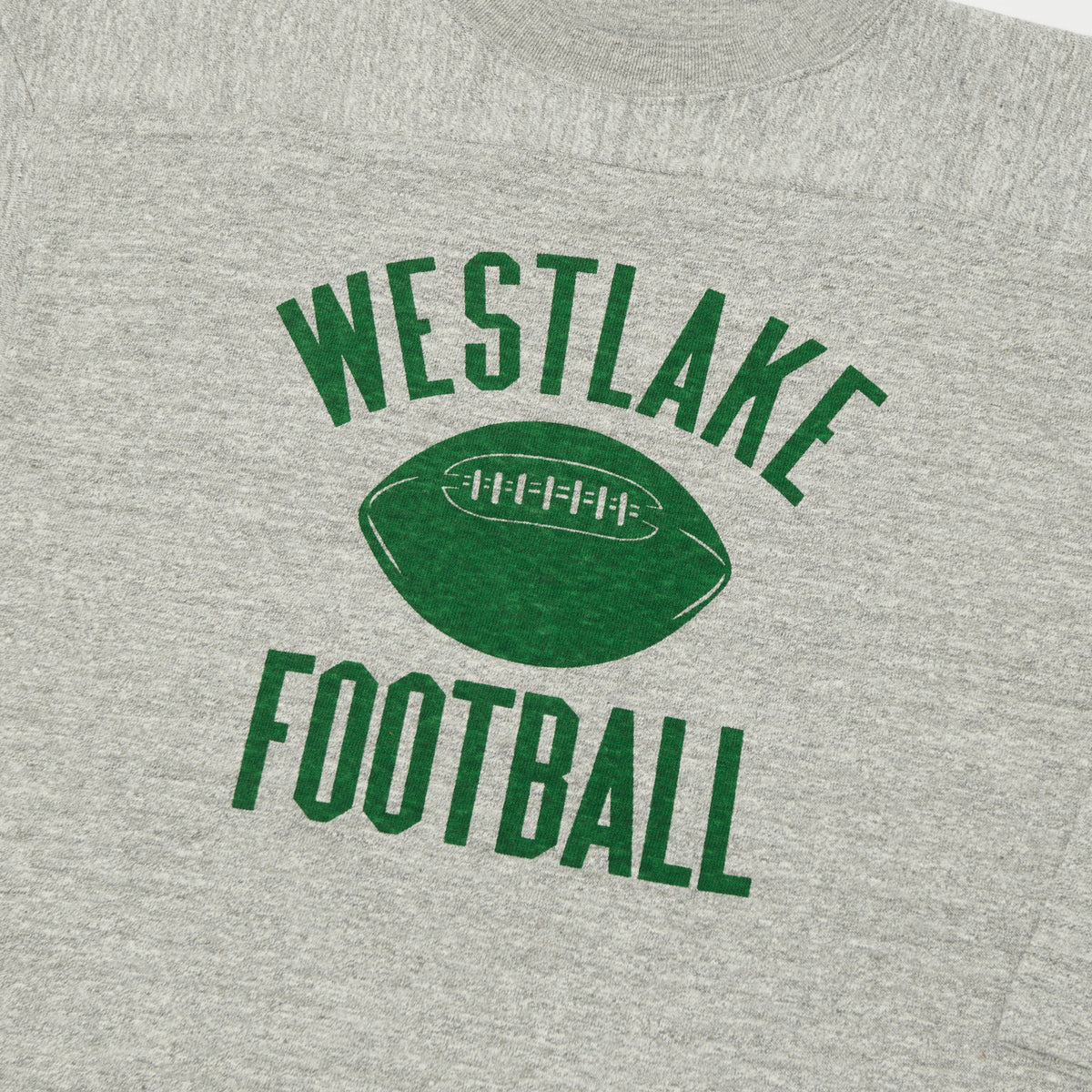 Warehouse & Co 4063 'West Lake' 3/4 Sleeve Football T-Shirt - Heather Grey