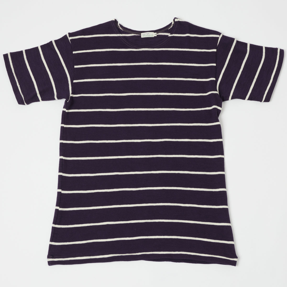 Warehouse & Co 4087 Duck Digger Stripe T-Shirt - Navy/Off White