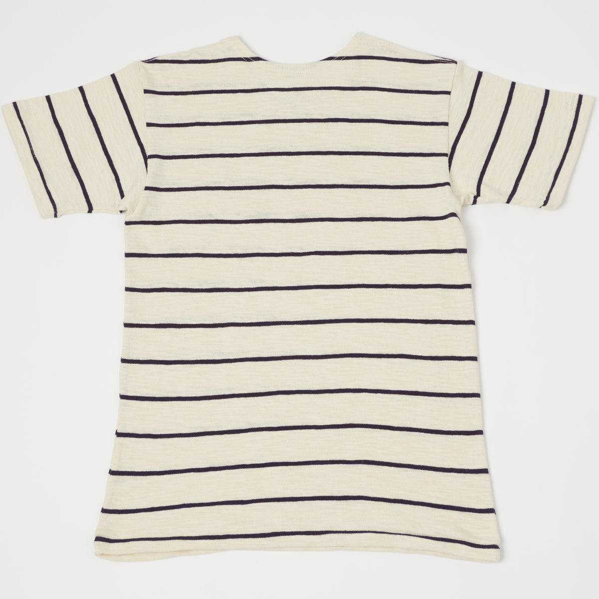 Warehouse & Co 4087 Duck Digger Stripe T-Shirt - Off White/Navy