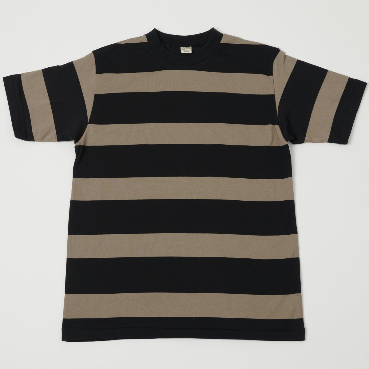 Warehouse & Co 4089 Border Stripe T-Shirt - Black/Grey