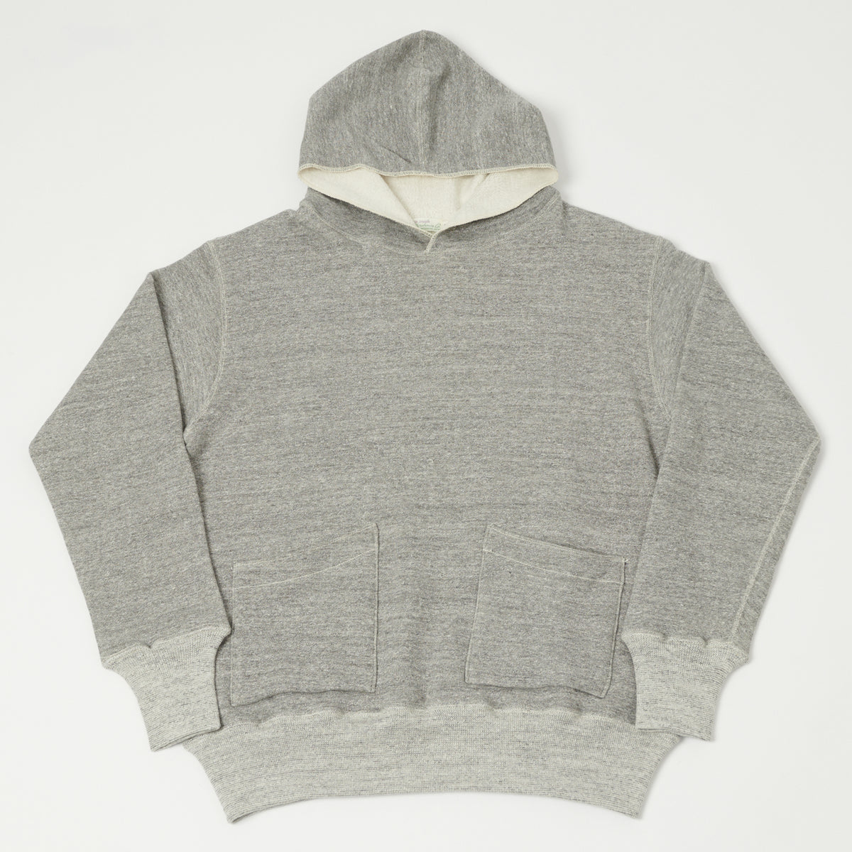 Warehouse & Co 453 Two Pocket Hooded Sweatshirt - Heather Grey