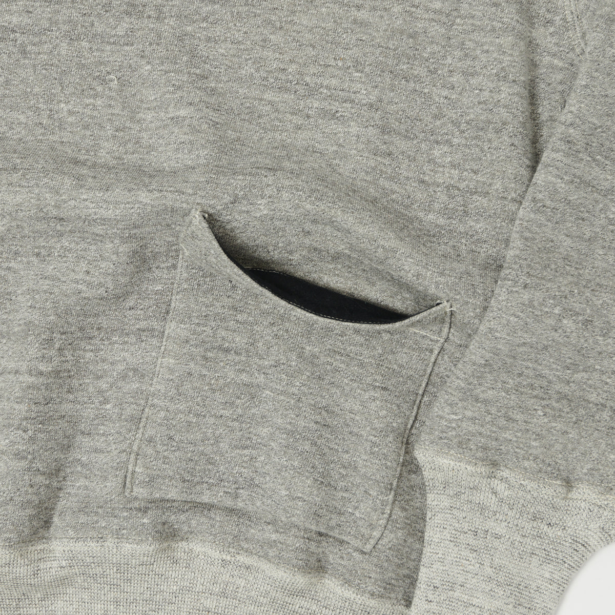 Warehouse & Co 453 Two Pocket Hooded Sweatshirt - Heather Grey