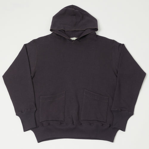 Warehouse & Co 453 Two Pocket Hooded Sweatshirt - Dark Navy