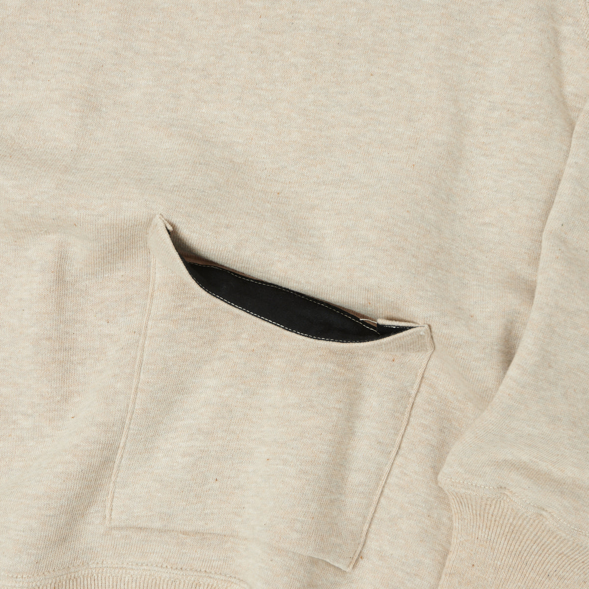 Warehouse & Co 453 Two Pocket Hooded Sweatshirt - Oatmeal
