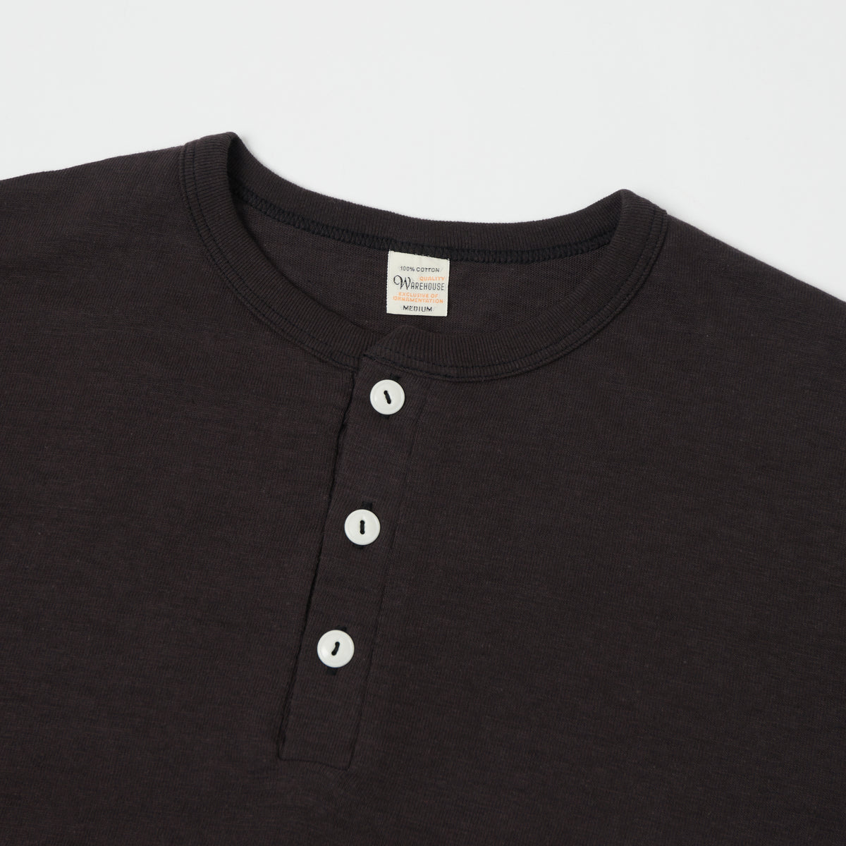 Warehouse & Co 4601 Henley T-Shirt - Black