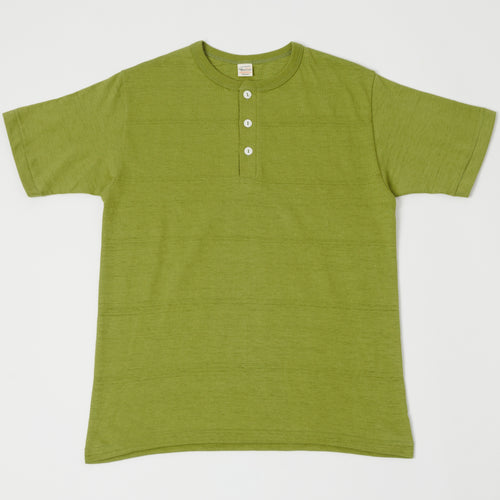 Warehouse & Co 4601 Henley T-Shirt - Grass Green