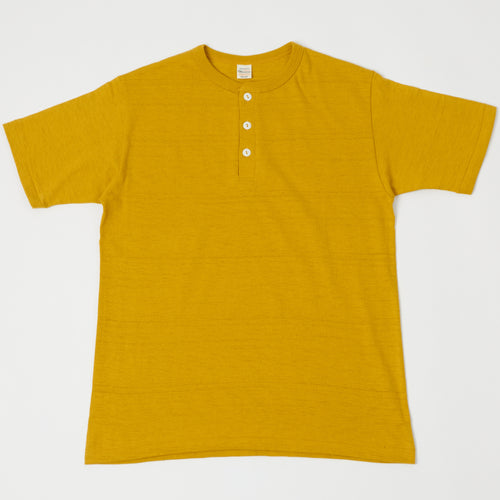 Warehouse & Co 4601 Henley T-Shirt - Mustard