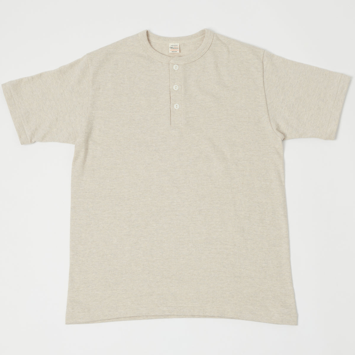 Warehouse & Co 4601 Henley T-Shirt - Oatmeal