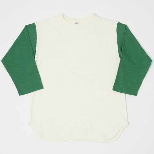 Warehouse & Co 4800 Baseball T-Shirt - Cream/Light Green