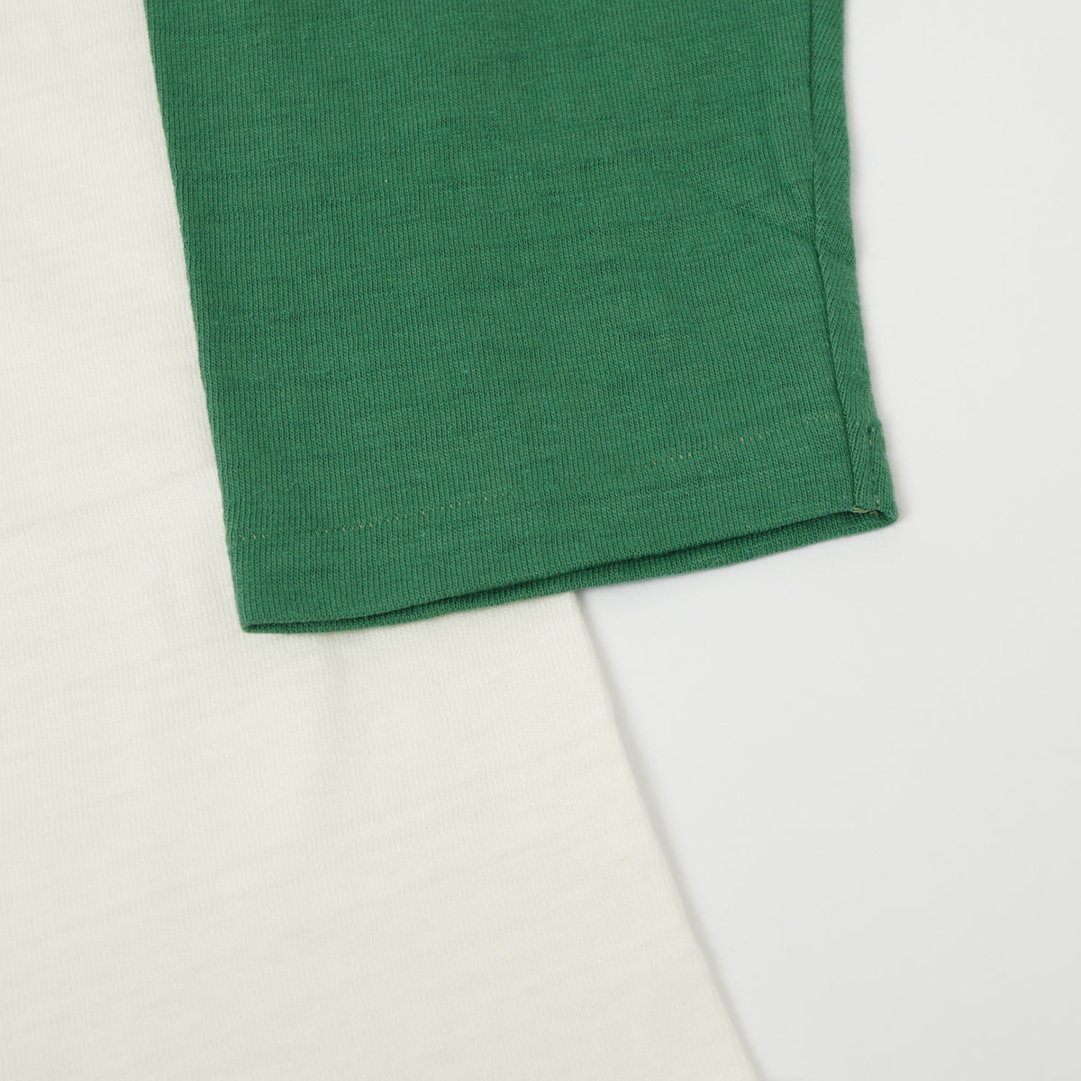 Warehouse & Co 4800 Baseball T-Shirt - Cream/Light Green