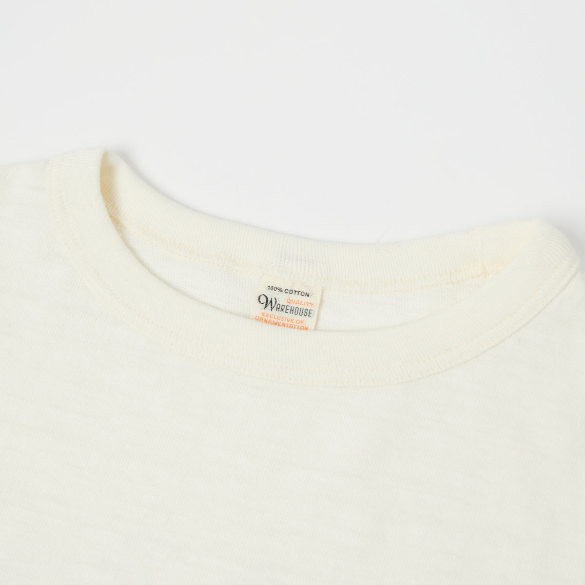 Warehouse & Co 4800 Baseball T-Shirt - Cream/Navy