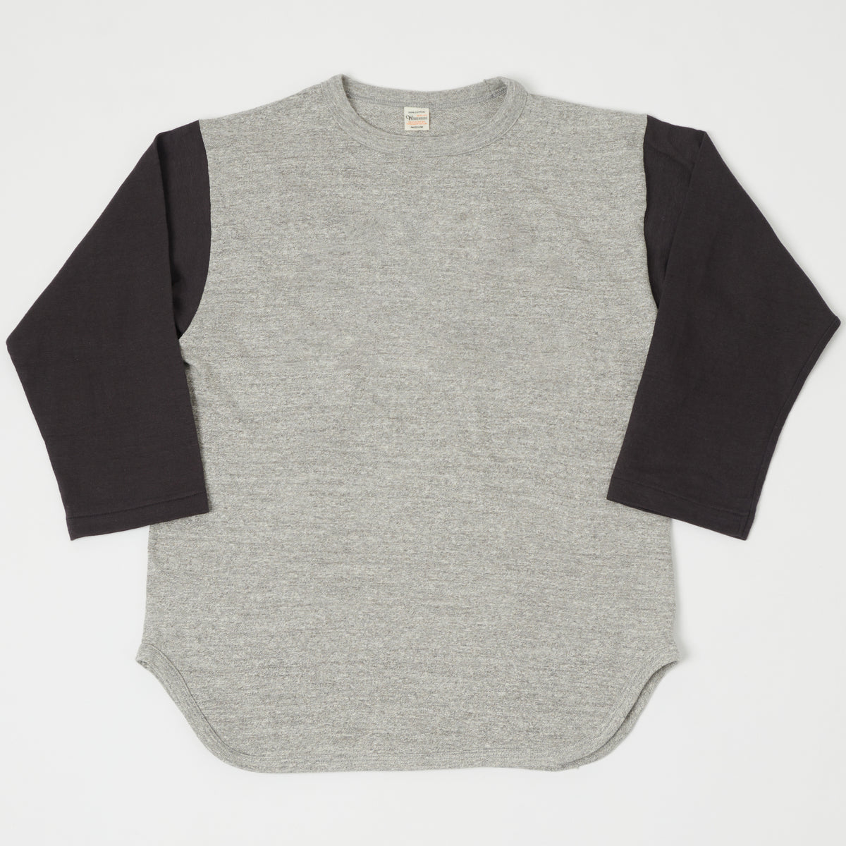 Warehouse & Co 4800 Baseball T-Shirt - Heather Grey/Black