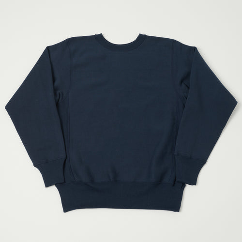 Warehouse & Co 483 Reverse Weave Sweatshirt - Navy
