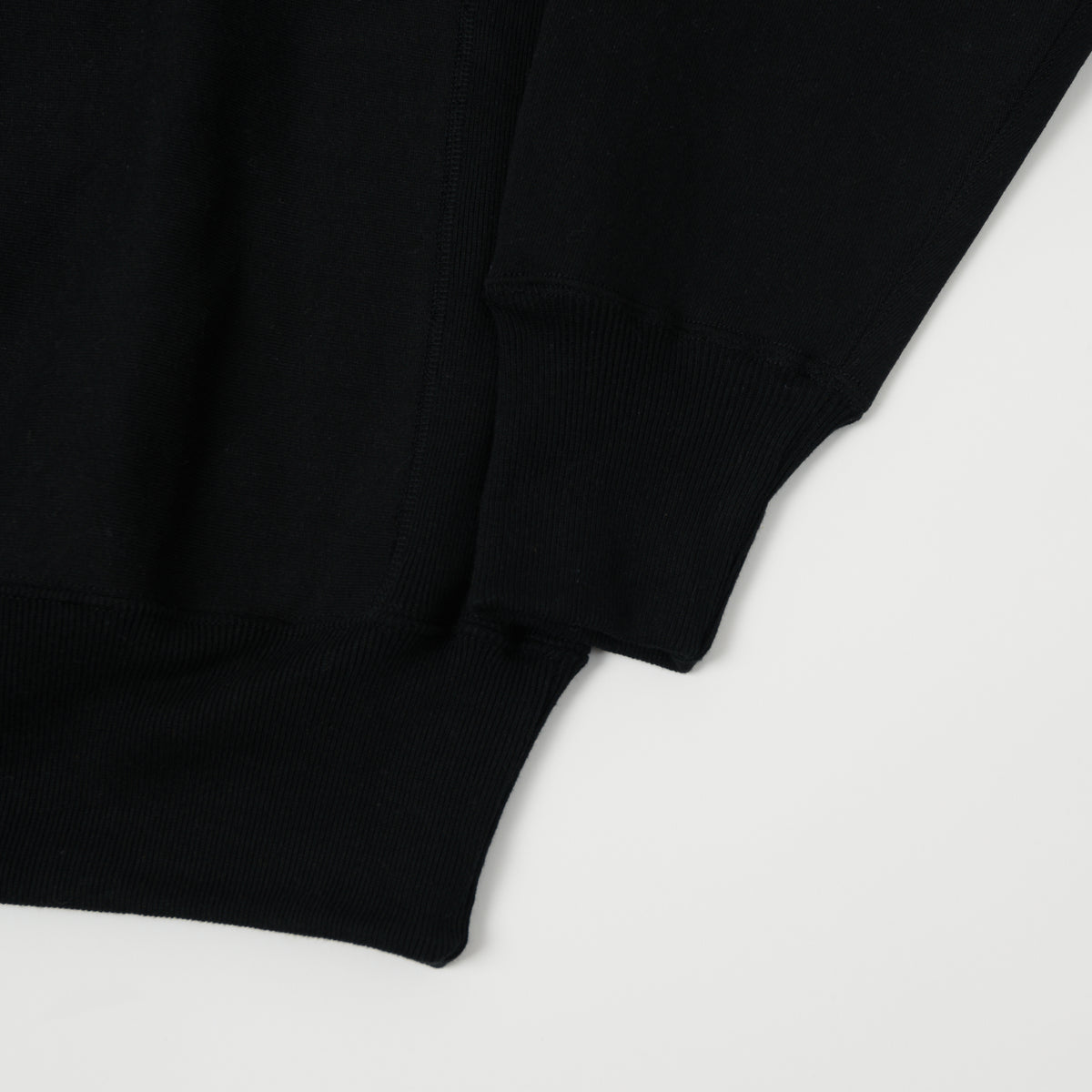 Warehouse & Co 483 Reverse Weave Sweatshirt - Black
