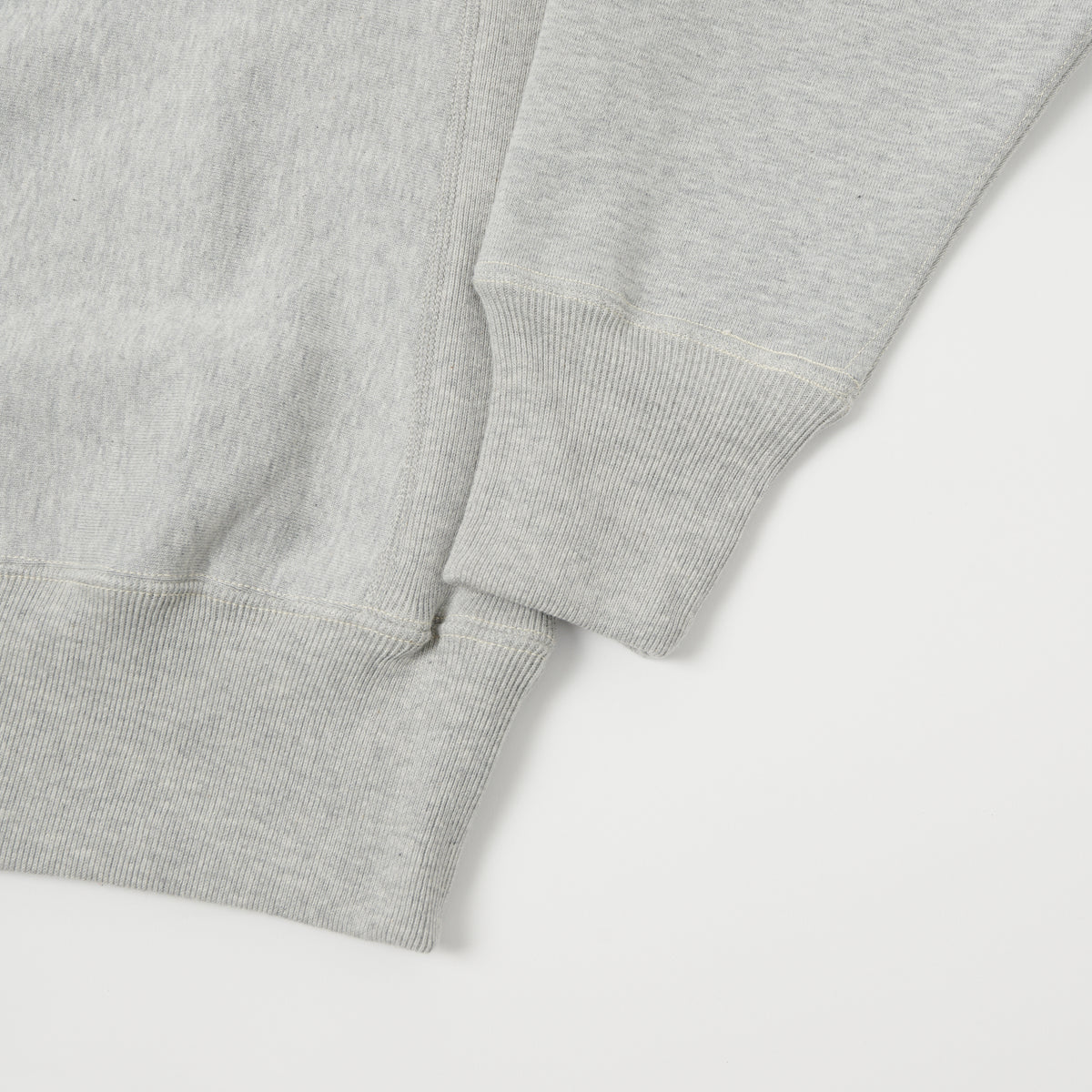Warehouse & Co 483 Reverse Weave Sweatshirt - Heather Grey