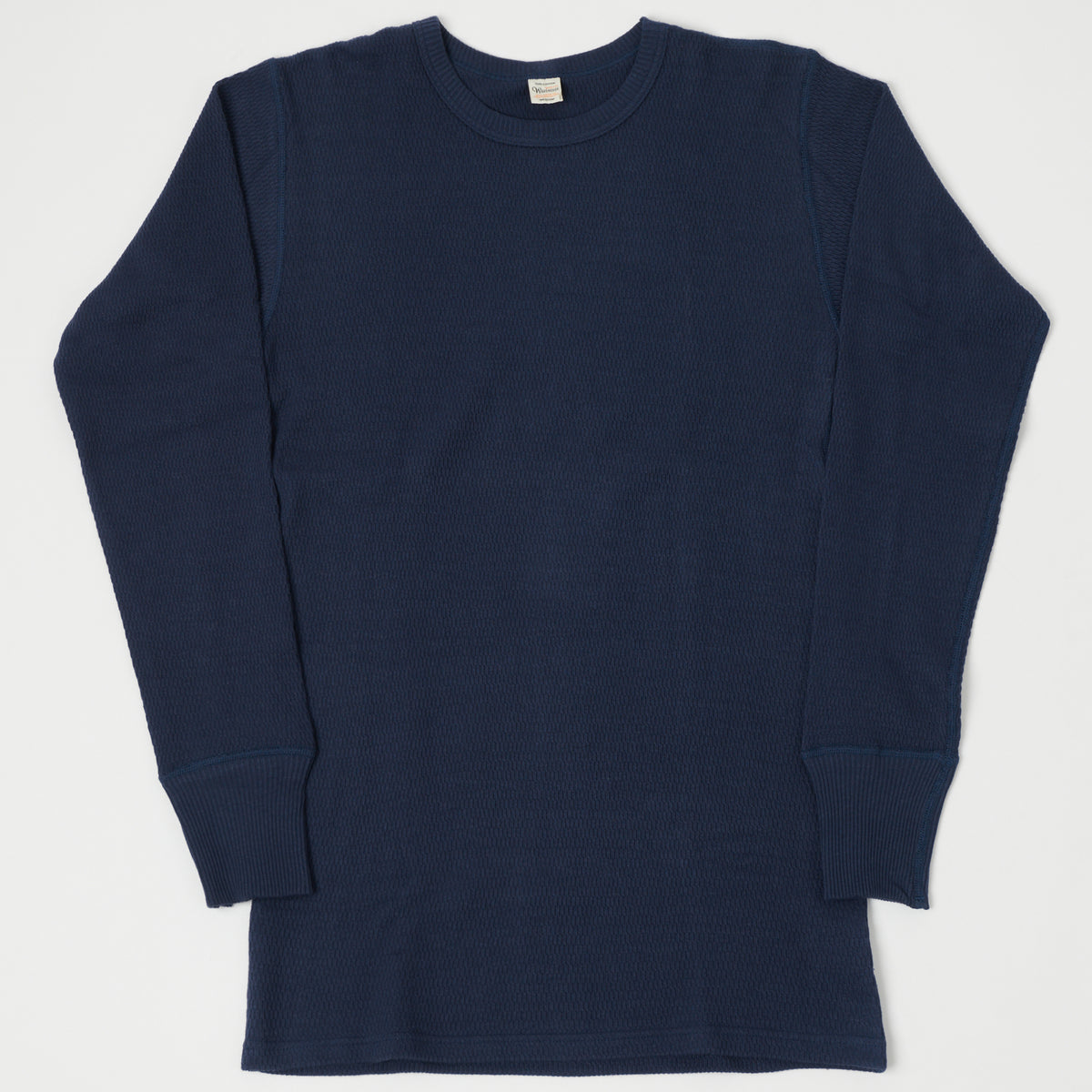 Warehouse & Co 5903 Waffle Knit Thermal T-Shirt - Navy