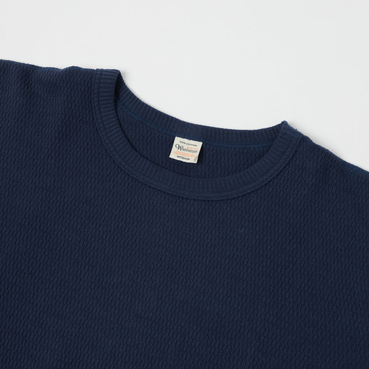 Warehouse & Co 5903 Waffle Knit Thermal T-Shirt - Navy