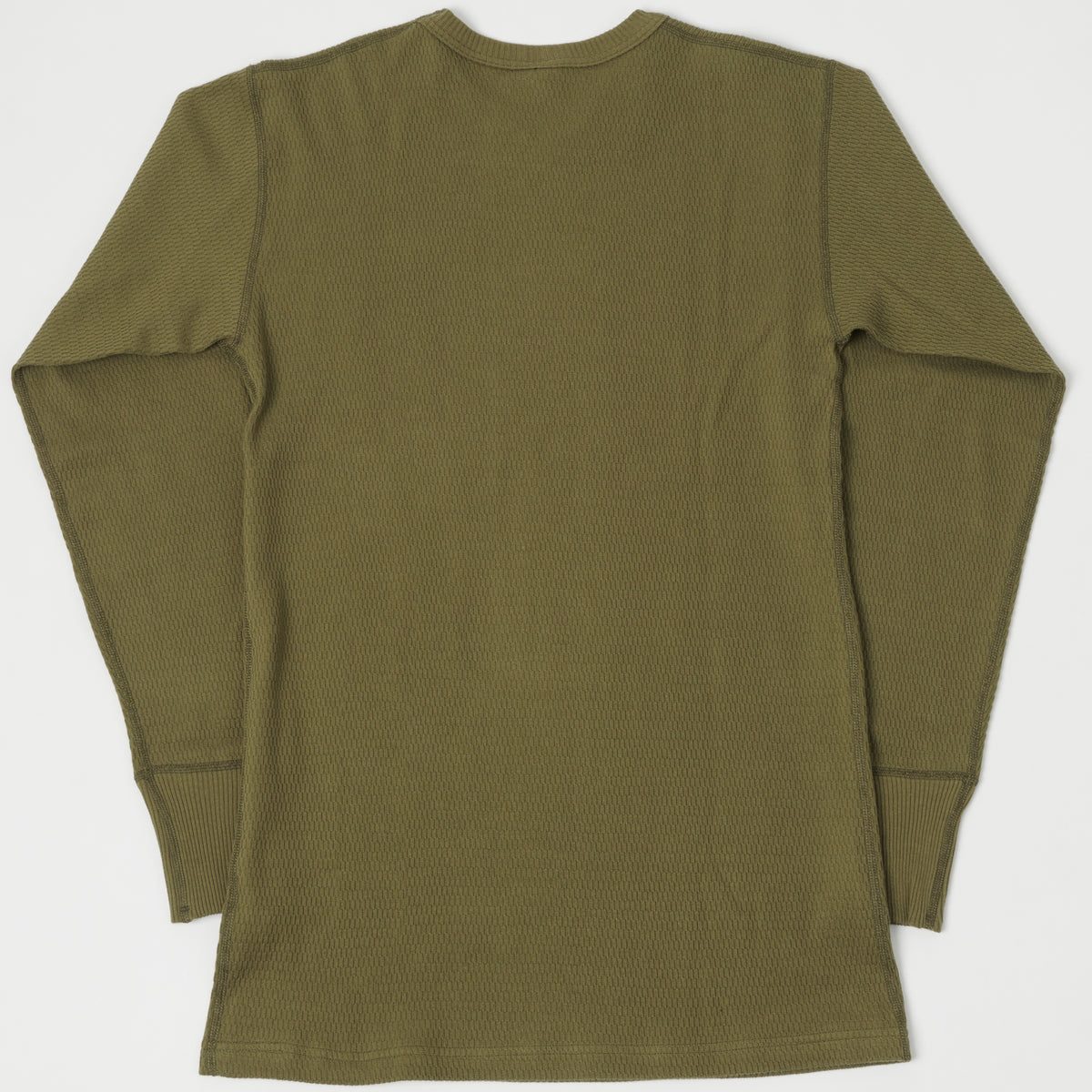 Warehouse & Co 5903 Waffle Knit Thermal T-Shirt - Olive Drab
