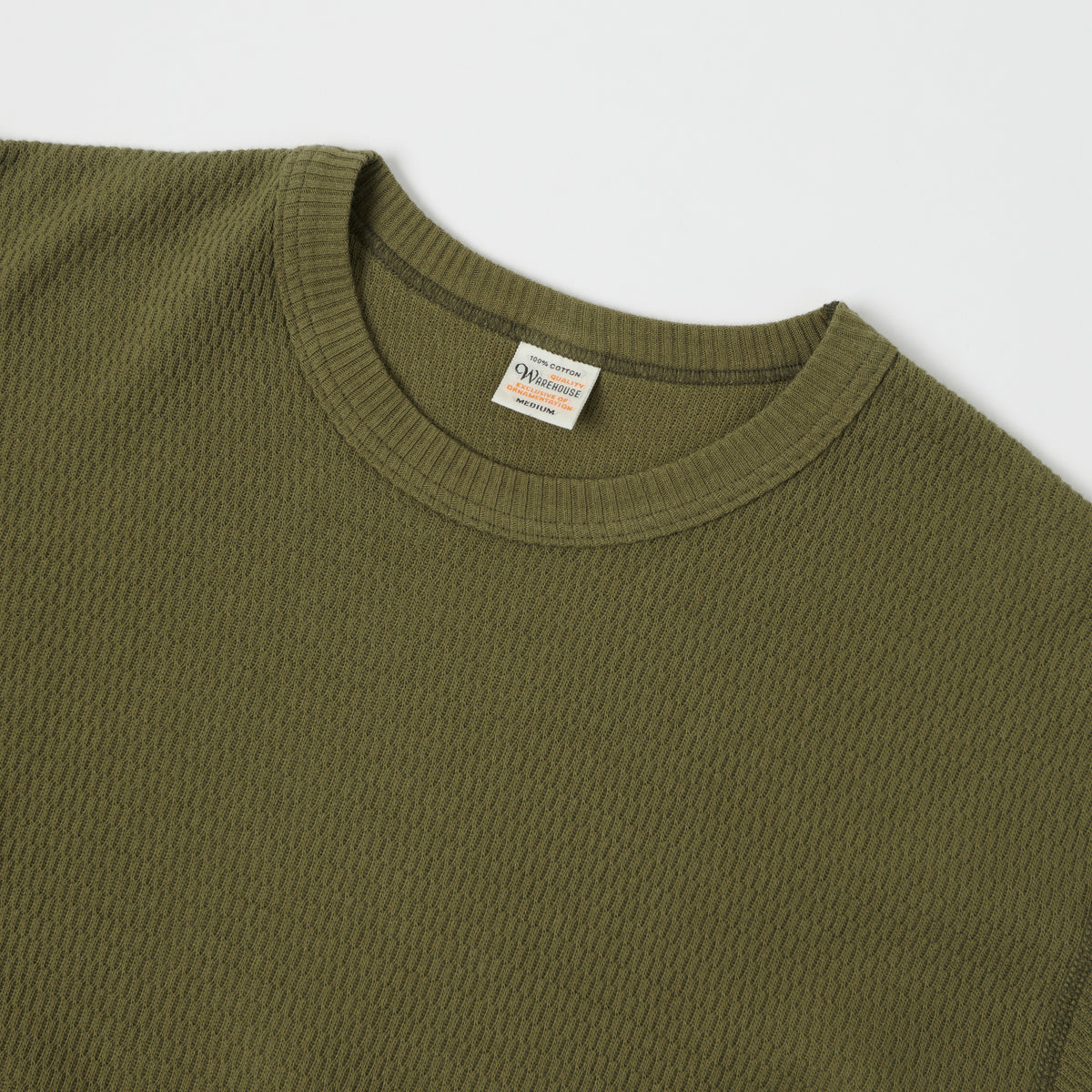 Warehouse & Co 5903 Waffle Knit Thermal T-Shirt - Olive Drab