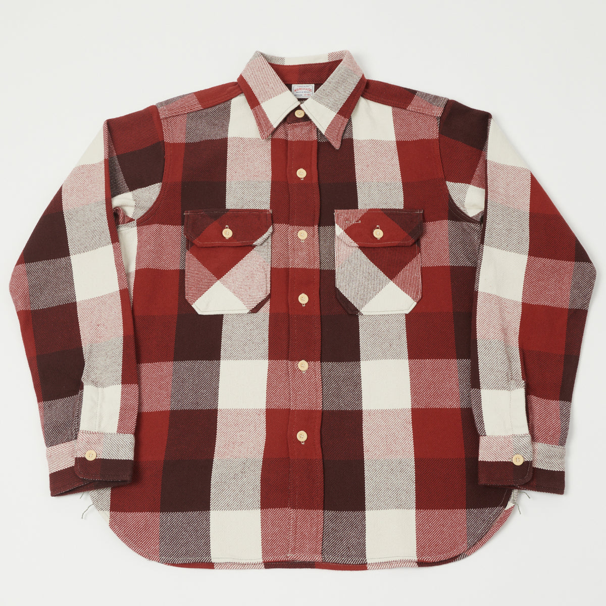 Warehouse & Co 3104 Buffalo Check Flannel Shirt - Dark Red