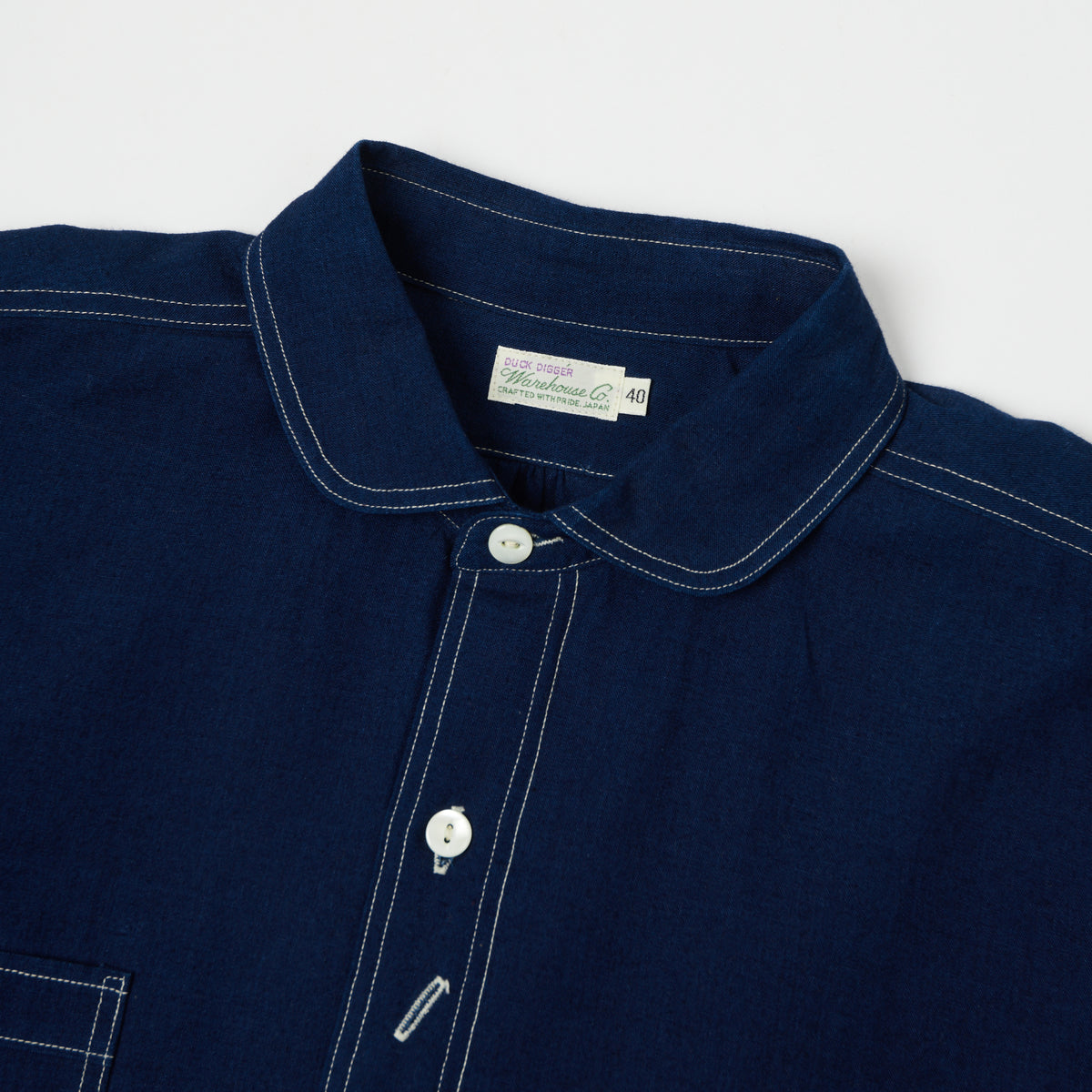 Warehouse & Co 3017 Duck Digger Engineer Chambray Shirt - Indigo