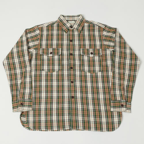 Warehouse & Co 3022 Duck Digger Plaid Flannel Shirt - Salmon