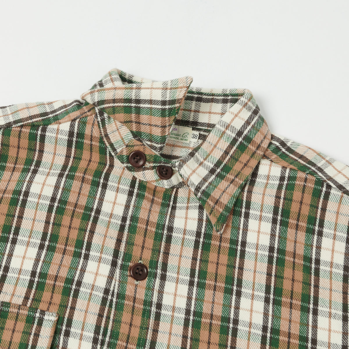 Warehouse & Co 3022 Duck Digger Plaid Flannel Shirt - Salmon