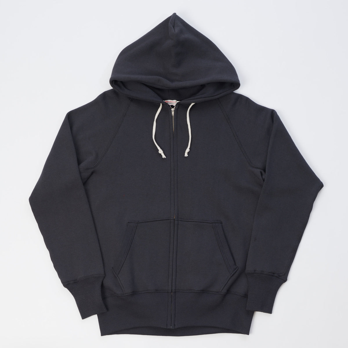 Warehouse & Co 451 Raglan Sleeve Full Zip Hoodie - Black