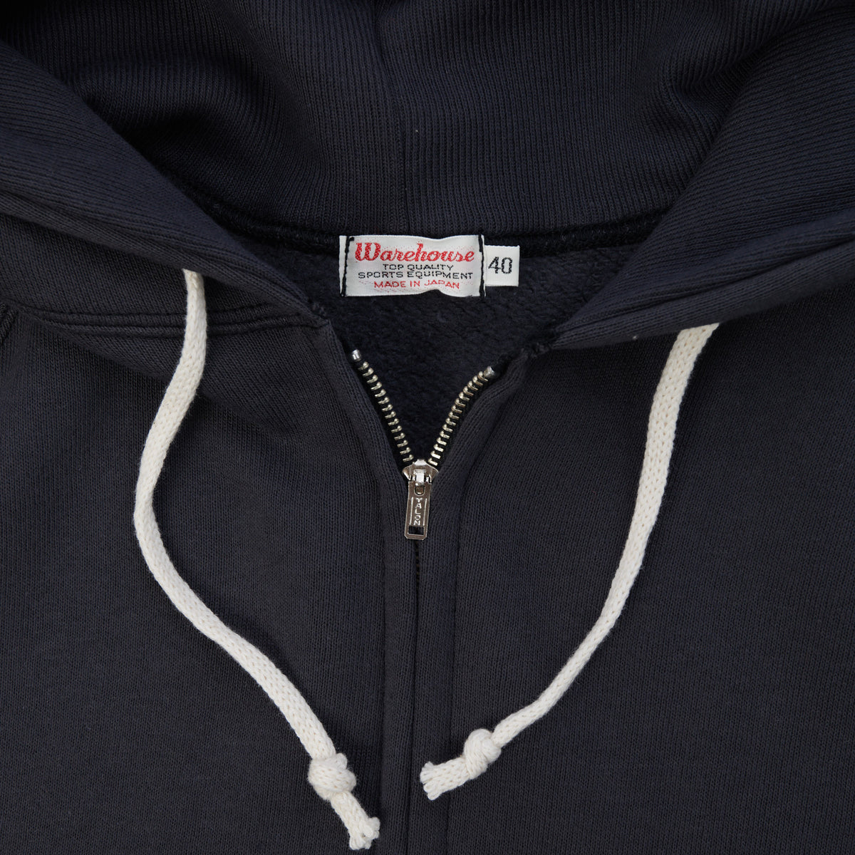 Warehouse & Co 451 Raglan Sleeve Full Zip Hoodie - Black