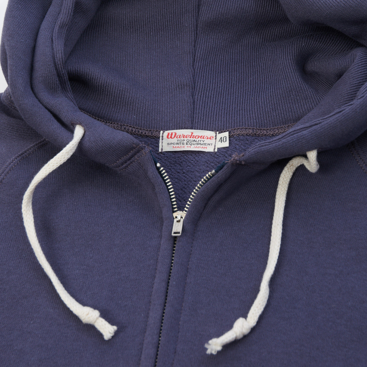 Warehouse & Co 451 Raglan Sleeve Full Zip Hoodie - Eggplant