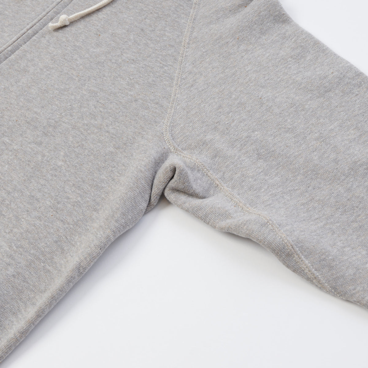 Warehouse & Co 451 Raglan Sleeve Full Zip Hoodie - Heather Grey