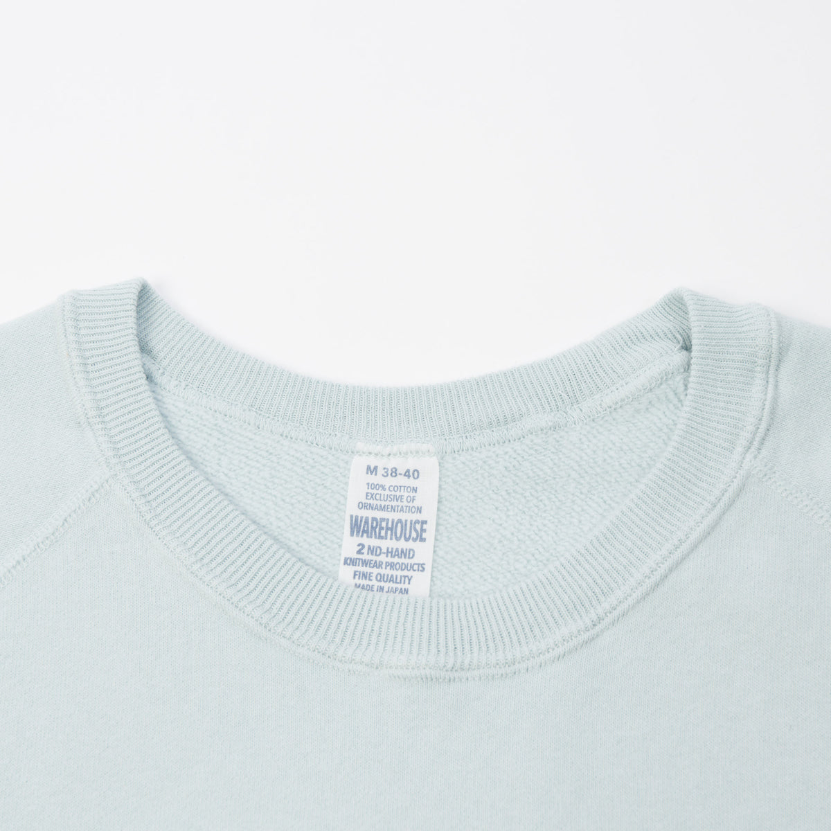 Warehouse & Co 461 Raglan Sleeve Sweatshirt - Sax Blue