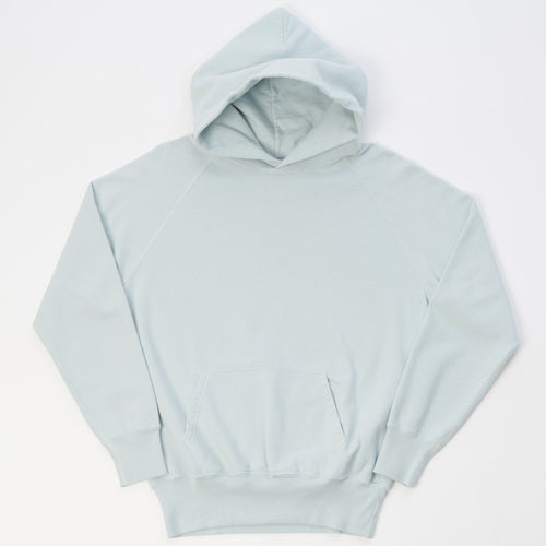 Warehouse & Co 462 Raglan Sleeve Hooded Sweatshirt - Sax Blue