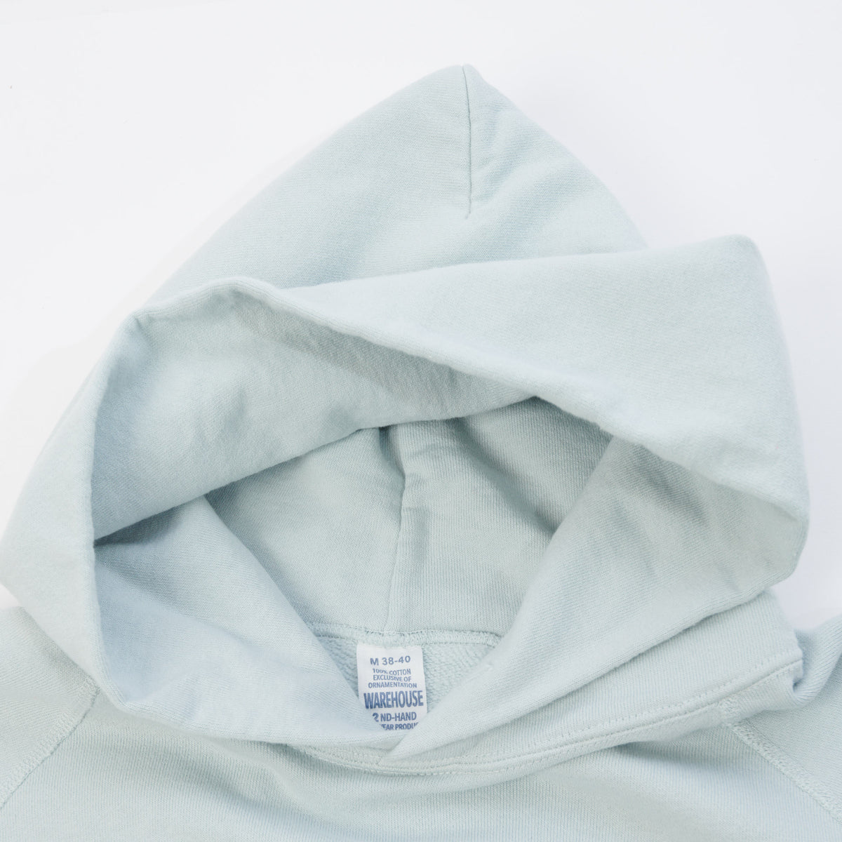 Warehouse & Co 462 Raglan Sleeve Hooded Sweatshirt - Sax Blue