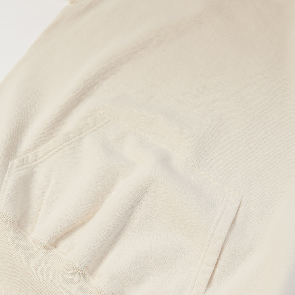 Warehouse & Co 462 Raglan Sleeve Hooded Sweatshirt - Cream