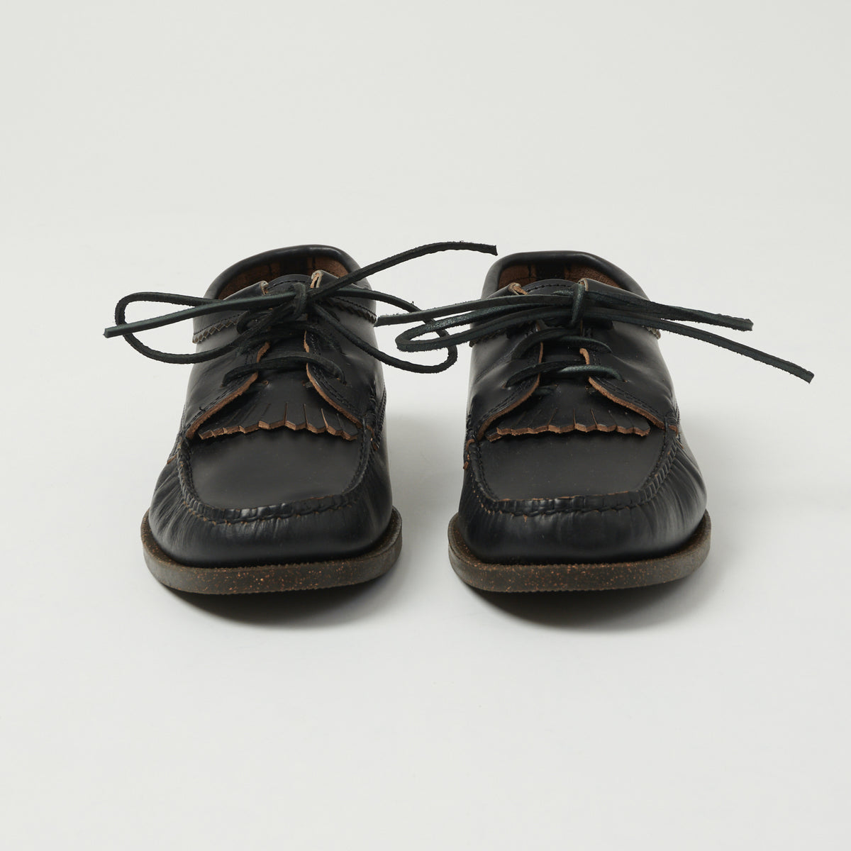 Yuketen Blucher w/ Kiltie Camp Sole Shoe - G Black