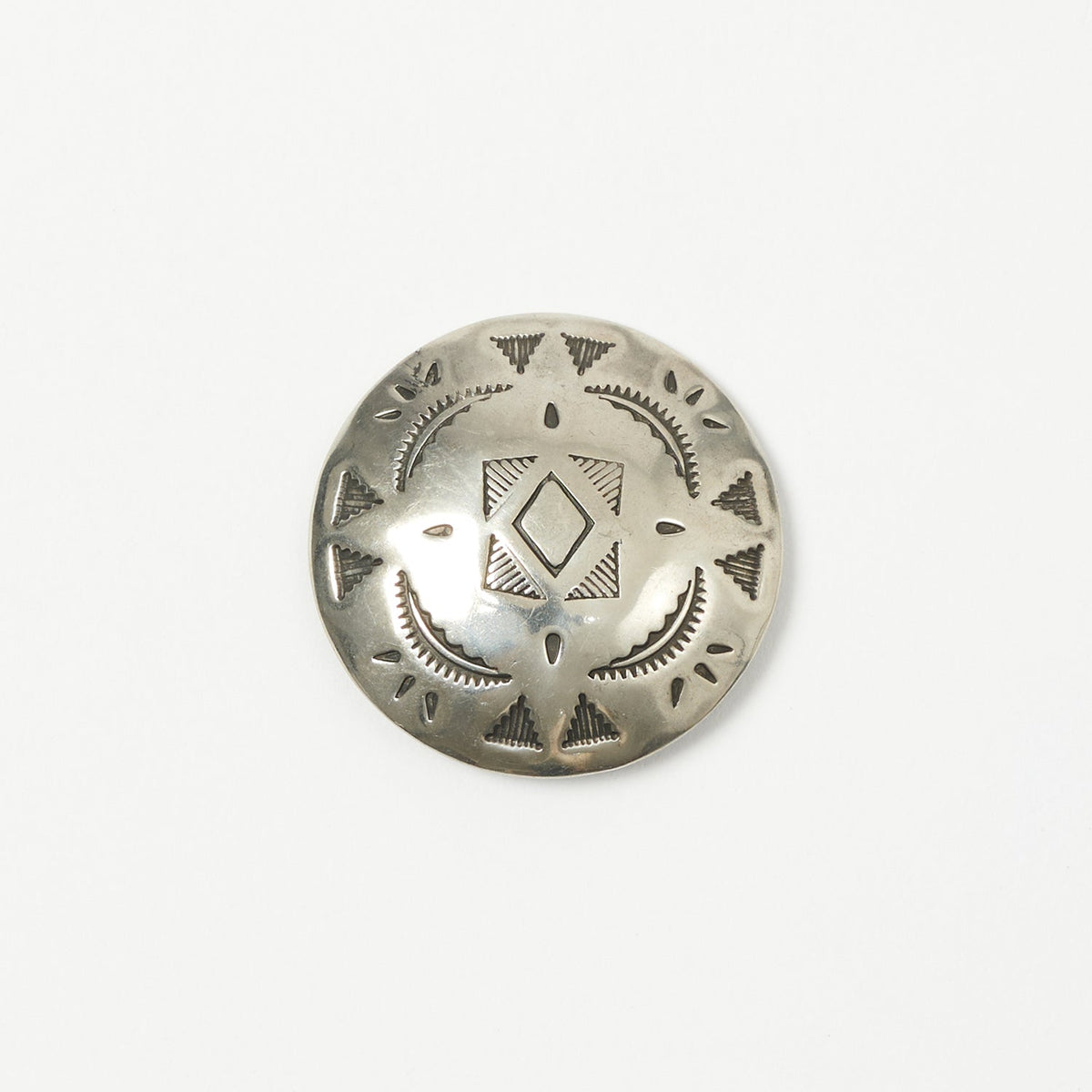 Yuketen 1 1/2" Concho Pin A - Nickel Silver