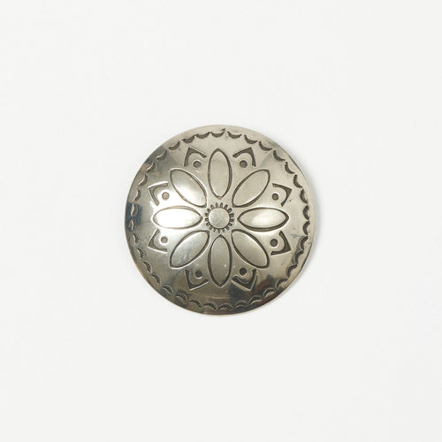 Yuketen 1 1/2" Concho Pin B - Nickel Silver