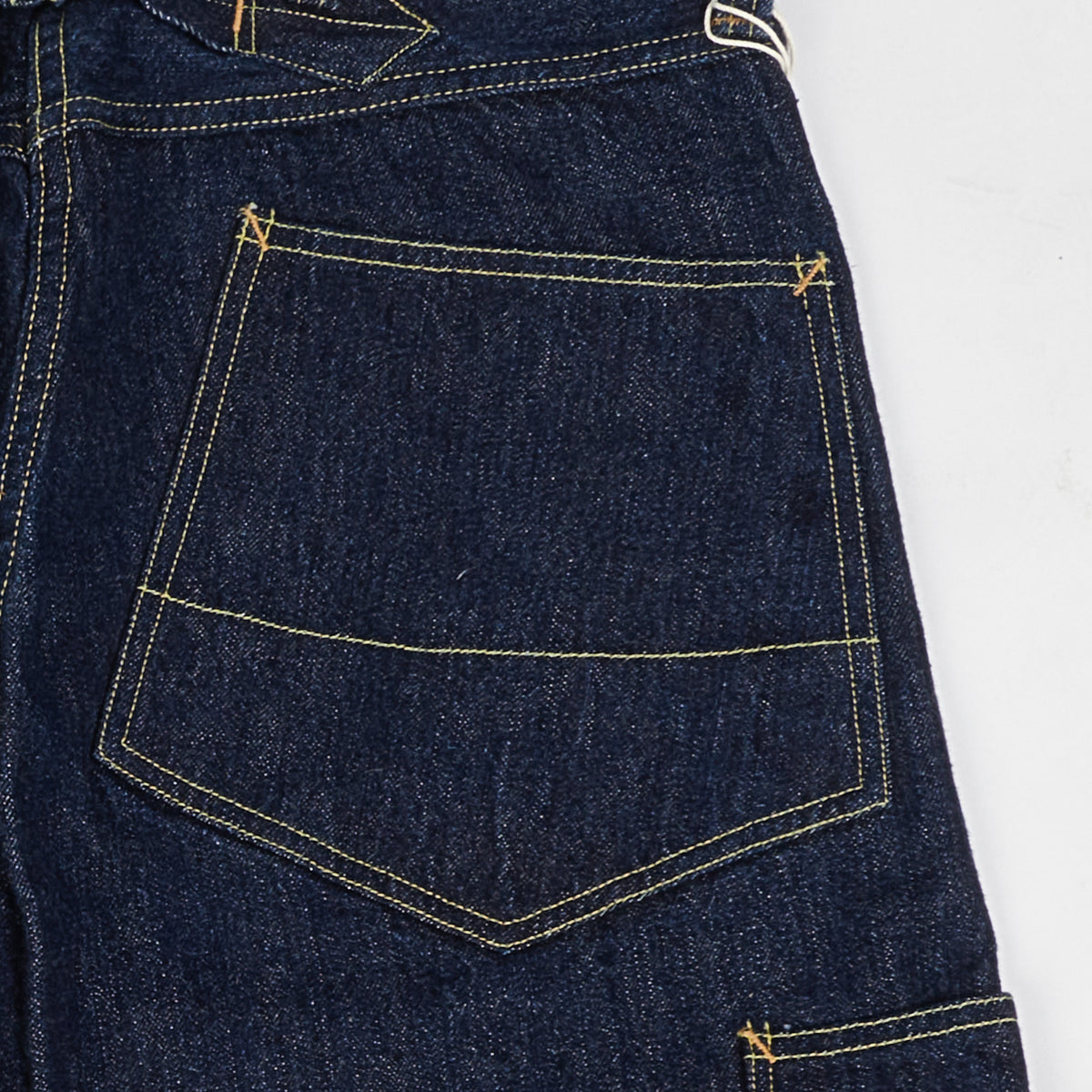 Freewheelers & Co Union Special Overalls 'Bake Head' 14oz Denim Overall - Rinsed