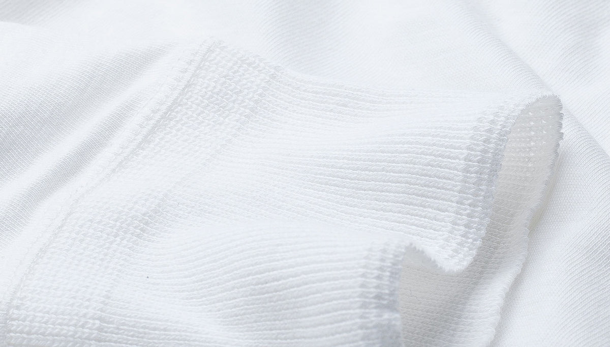 Merz b. Schwanen 'The Originals' 102 Lightweight Long Sleeve Henley - White