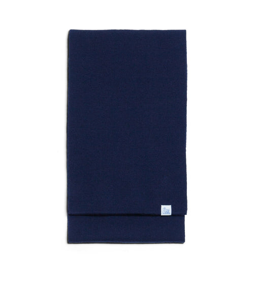 Merz b. Schwanen Long Merino Scarf - Dark Navy